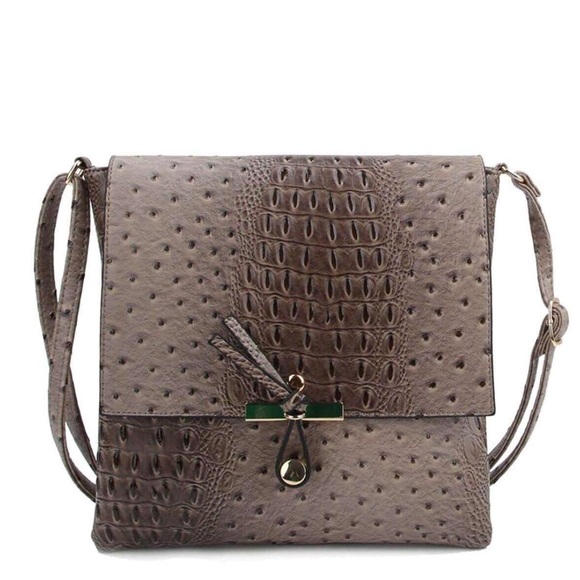 Alligator Ostrich Crossbody - Picture 5 of 5